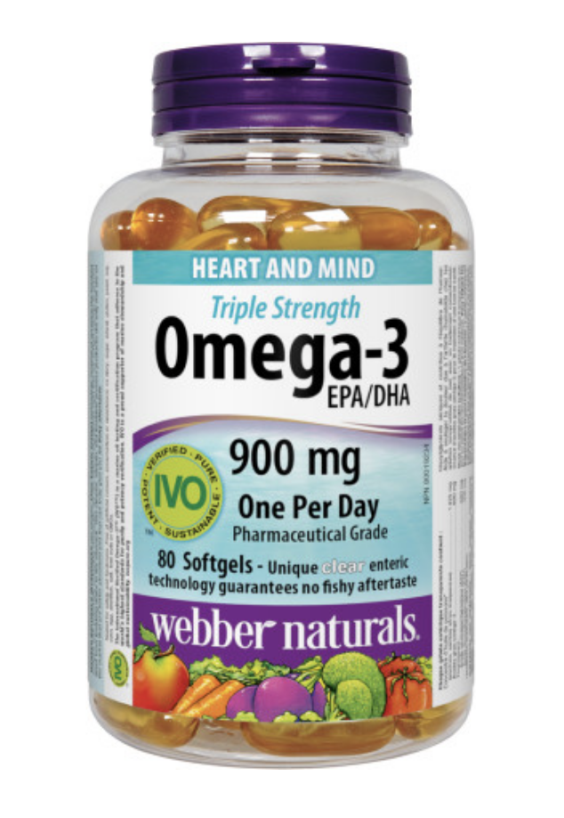 Webber Naturals 維柏健 - 3倍精煉魚油