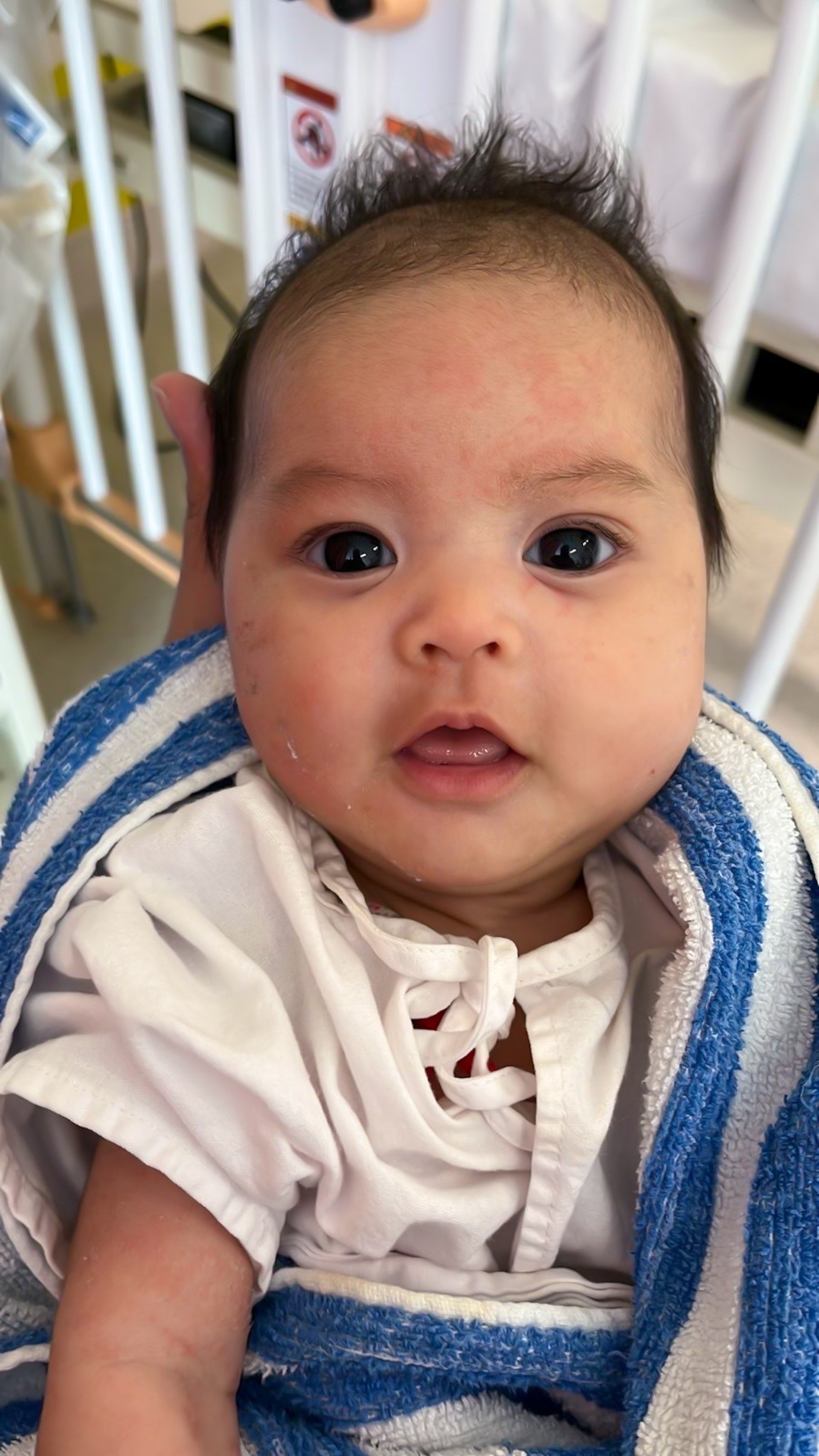 4個月大的女嬰芷希日前(17日)接受來自內地的心臟順利換心,並在香港兒童醫院成功完成換心手術。