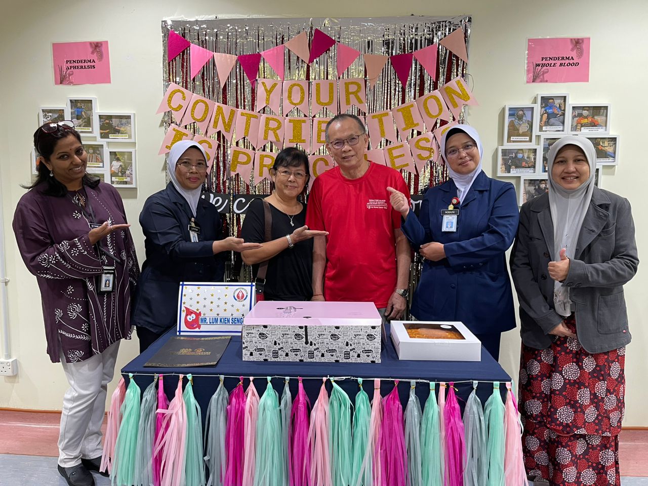 國家血庫中心發文感謝林先生的貢獻。