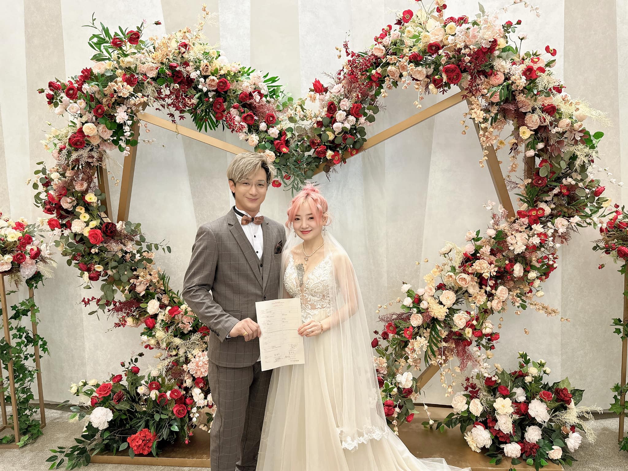 「屯門娜娜」董幸兒與男友Dick Cheung於上星期六（7日）結婚。