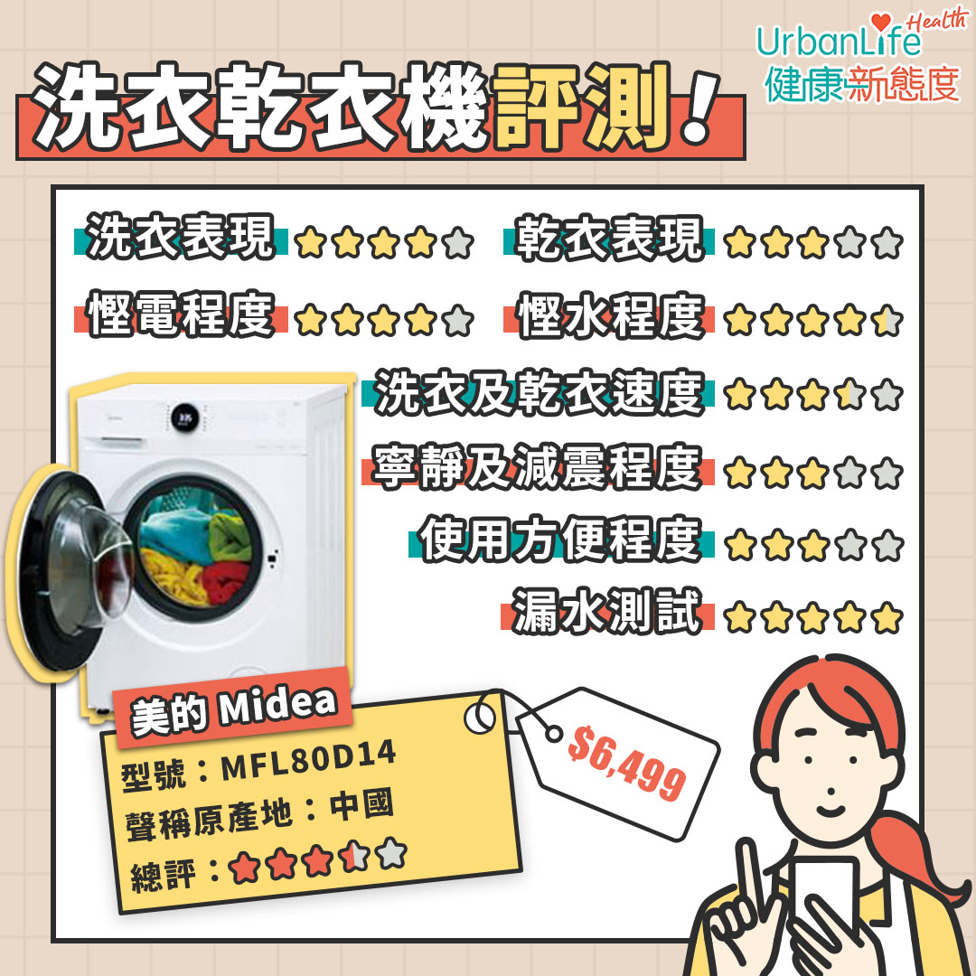 洗衣乾衣機 - 美的Midea評測