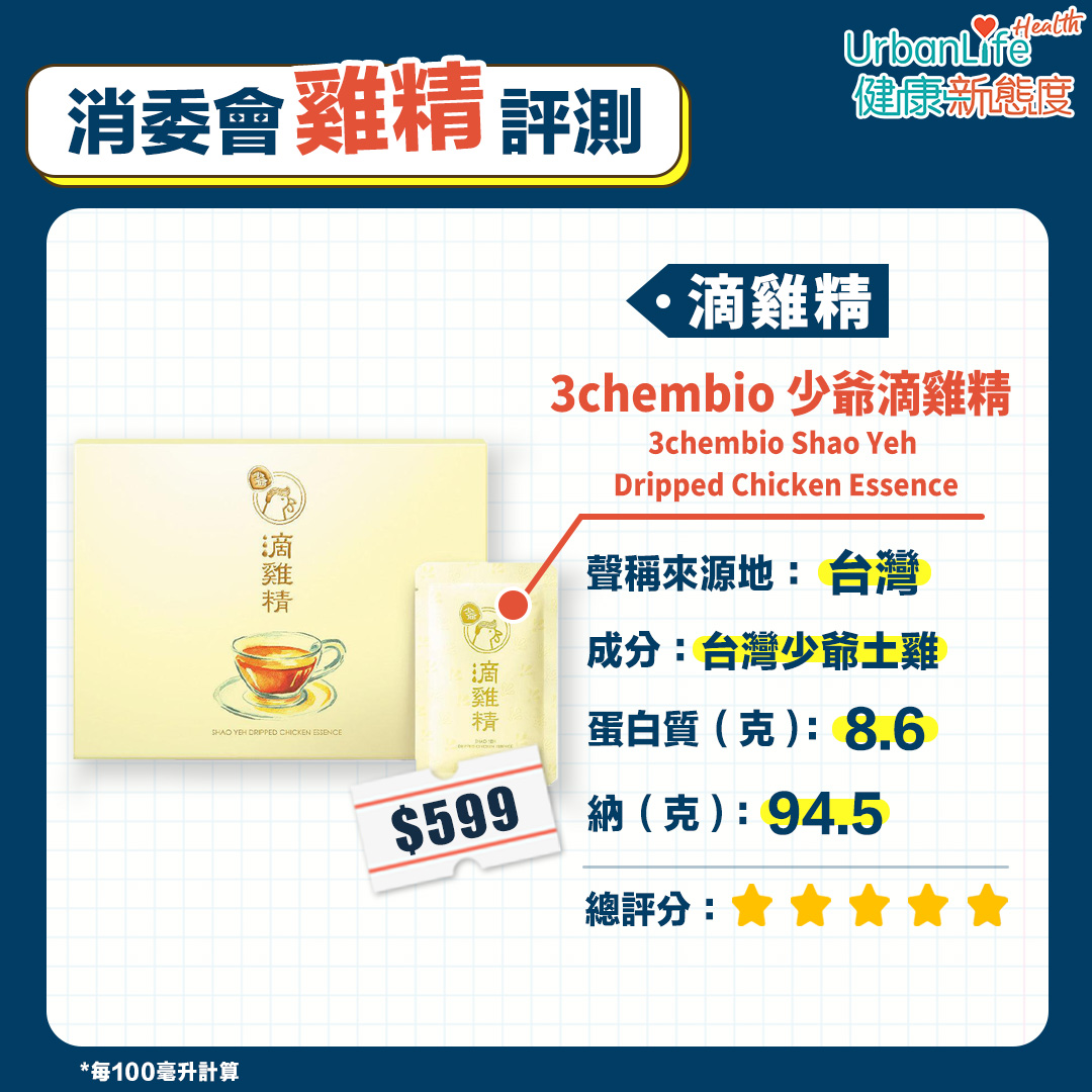 3chembio 少爺滴雞精 3chembio Shao Yeh Dripped