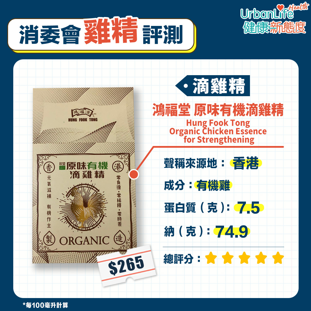鴻福堂 原味有機滴雞精 Hung Fook Tong Organic Chicken Essence for Strengthening