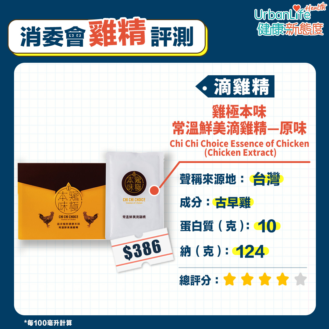 雞極本味 常溫鮮美滴雞精 原味 Chi Chi Choice Essence of Chicken (Chicken Extract)