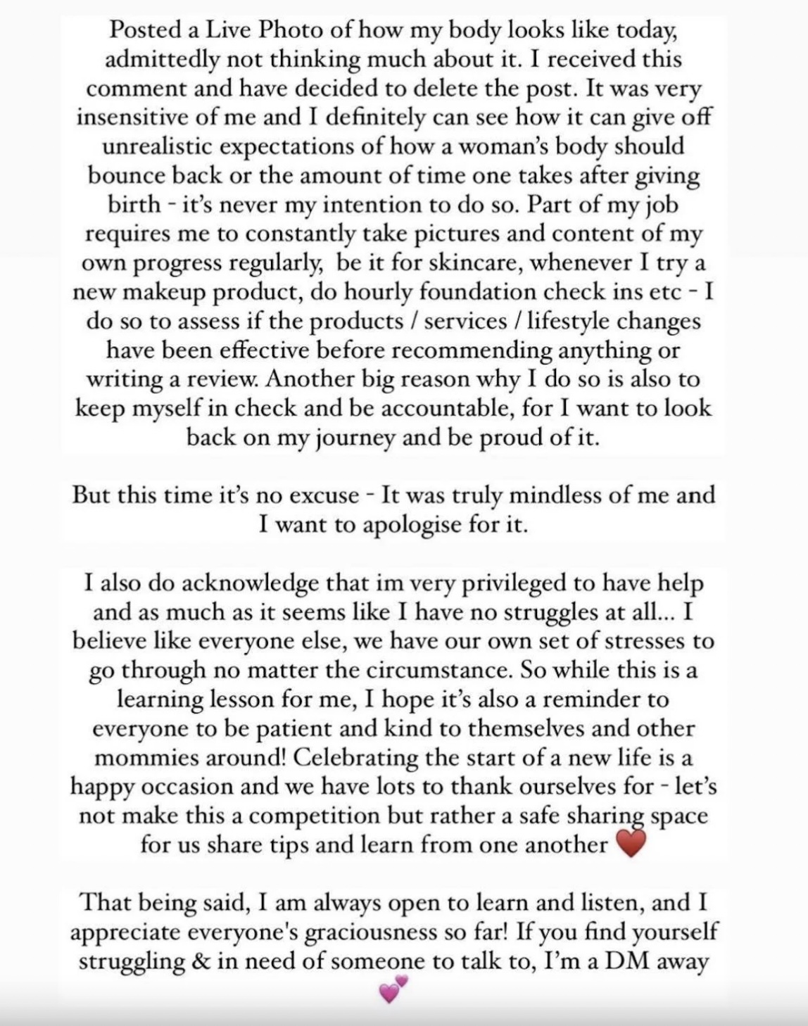 楊夢珺發長文道歉。