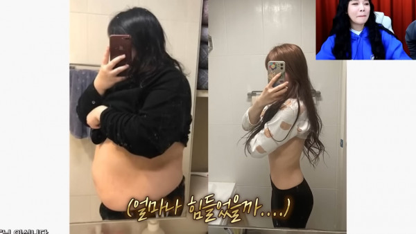 韓國一名TikTok KOL在網上分享自己在短時間內激減75kg,體重由124kg減至49kg!