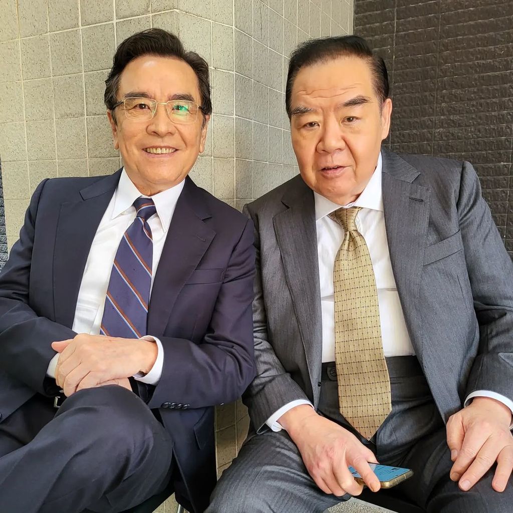 近日姜大衛在社交平台上載與鄭則仕的合照。