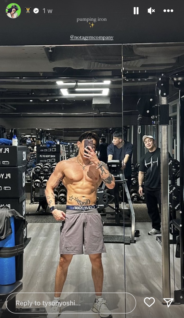 Tyson透露,自己在求學期間已愛上健身。