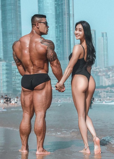 金剛民與宋雅凜是一對健身夫妻,在韓國也是廣為人知健身運動員