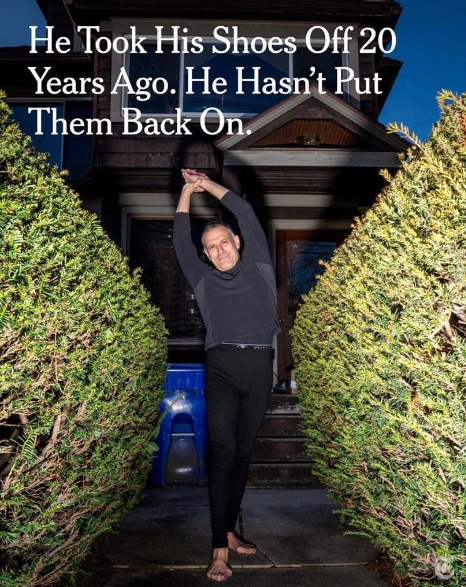 不穿鞋為他的生活帶來了影響，受到一些路人的歧視。