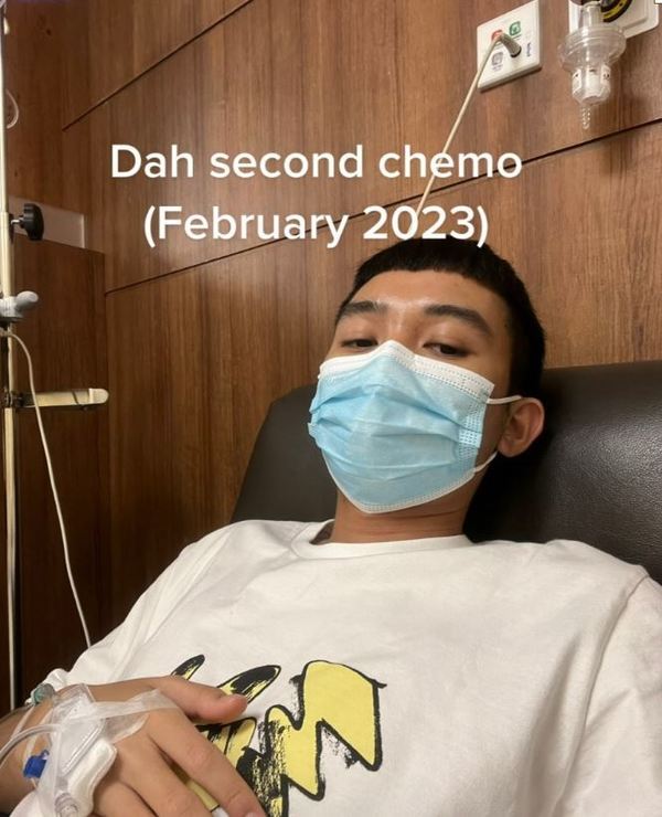 目前已完成兩個化療療程。