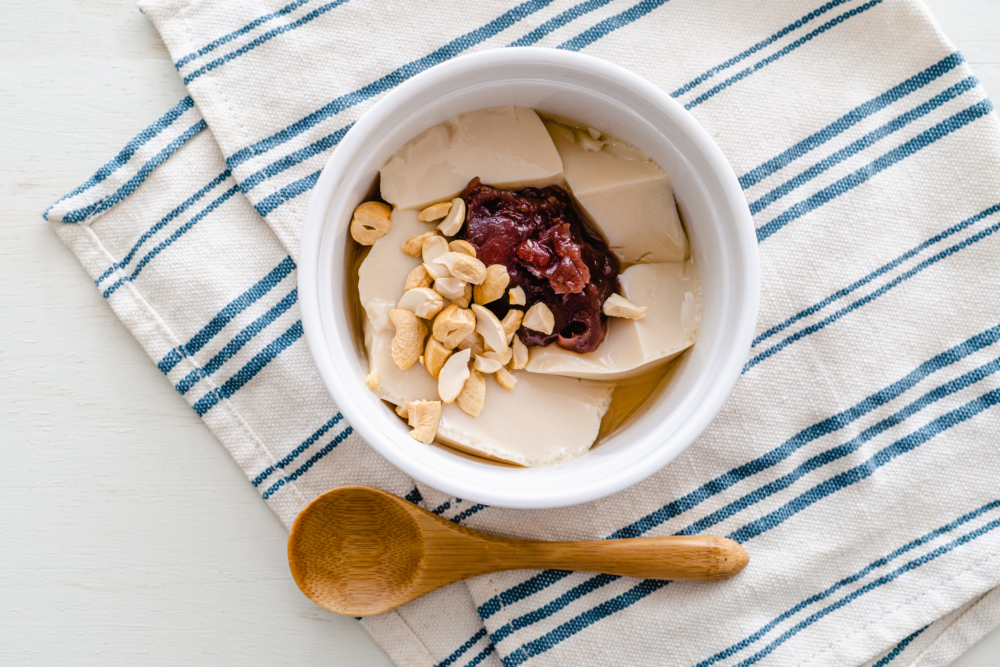 適合糖尿病患者的早餐：豆腐花。
