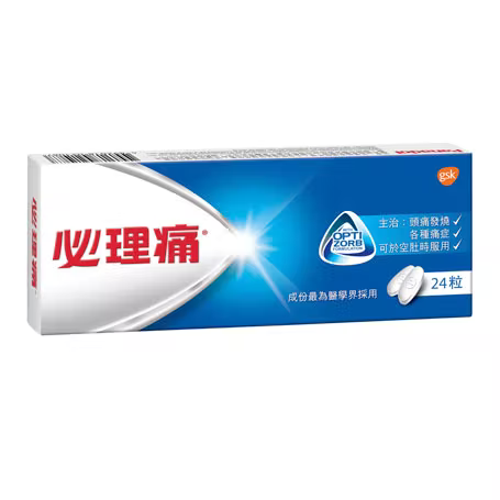 藍盒必理痛,蘊含撲熱息痛及Optizorb配方,五分鐘發揮藥力+,迅速紓緩長新冠引起的痛症。