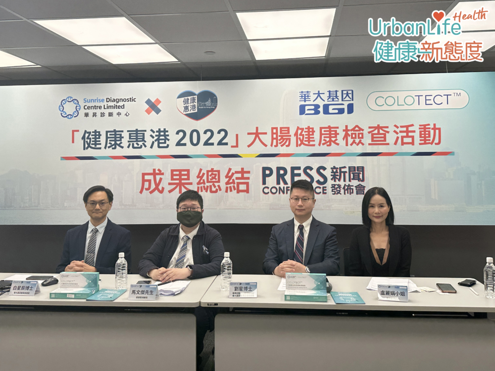 華昇診斷中心聯乘「健康惠港」去年共同推出「COLOTECT大腸健康檢查計劃」,計劃共為1977名年齡介乎30歲至94歲 的市民提供了免費COLOTECT大腸健康檢測服務,當中總共檢測出118例陽性異常結果個案,陽性異常檢出率高達6%。