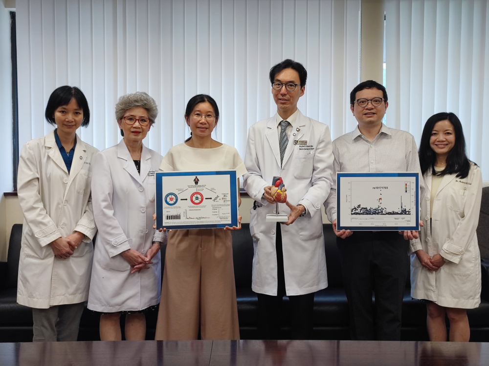 20230608_UL_(左起)中大醫學院內科及藥物治療學系名譽臨床副教授蘇詠儀醫生、中大醫學院內科及藥物治療學講座教授陳重娥教授、內科及藥物治療學系內分泌及糖尿科副研究員譚夏亭博士、中大何善衡糖尿科教授馬青雲教授、內科及藥物治療學系內分泌及糖尿科科學主任林憬波博士及內科及藥物治療學系教授陸安欣教授。
