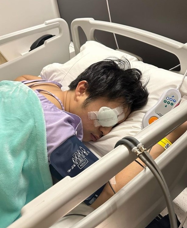 林作於上周出現視力模糊與頭暈症狀，直到檢查後才證實是視網膜脫落。