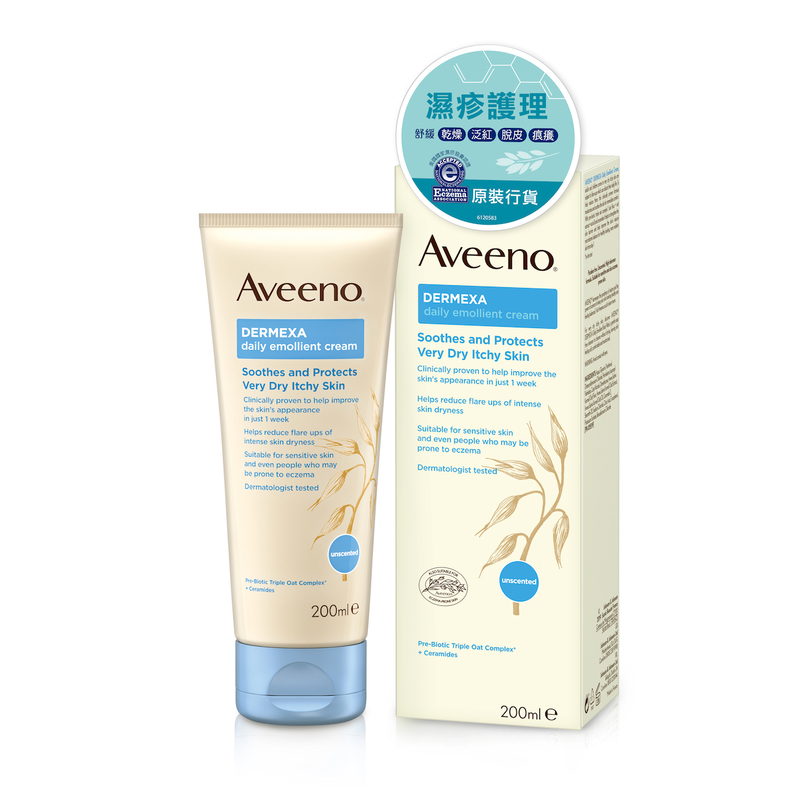 AVEENO® DERMEXA 舒敏修護潤膚霜($199/200ml)