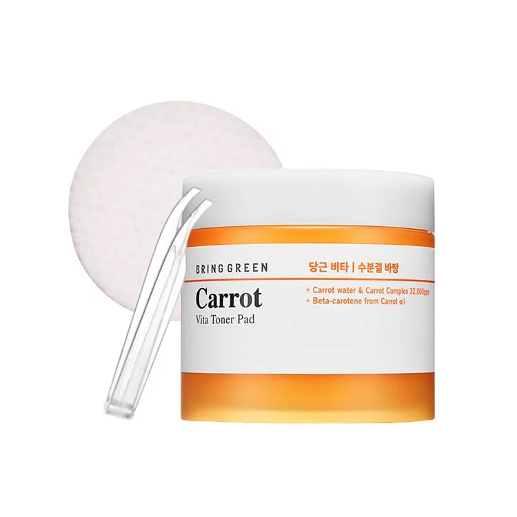 BRING GREEN 胡蘿蔔維他命保濕爽膚棉 Carrot Vita Toner Pad