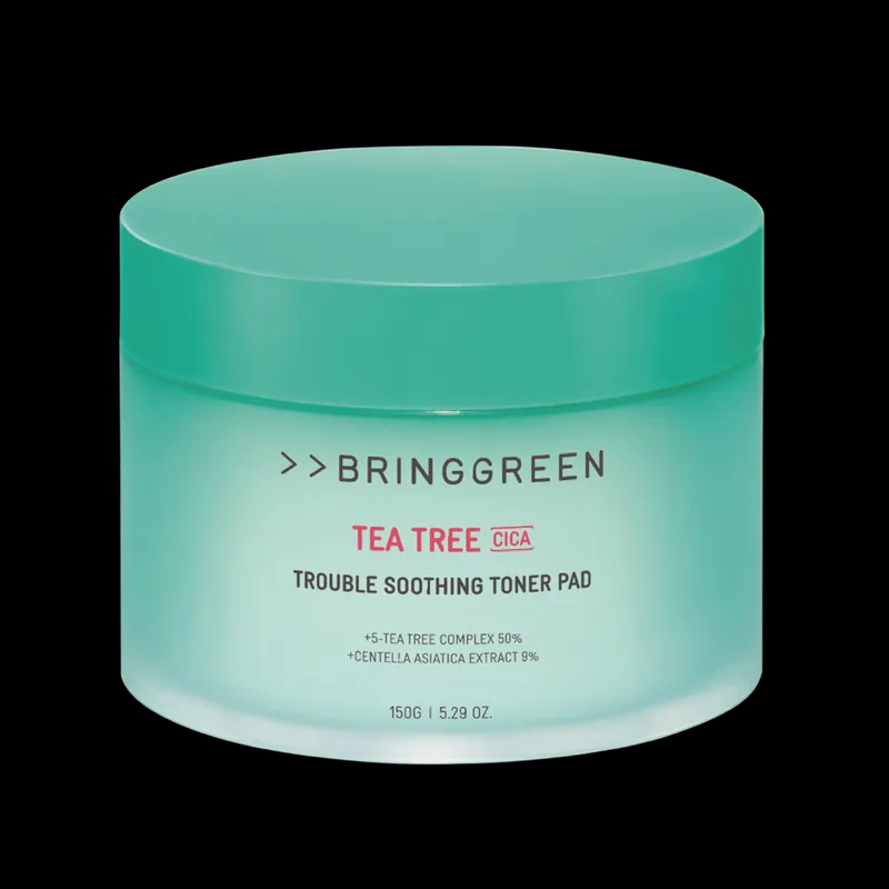 BRING GREEN 茶樹積雪草抗痘紓缓爽膚棉 Tea Tree Cica Trouble Soothing Toner Pad