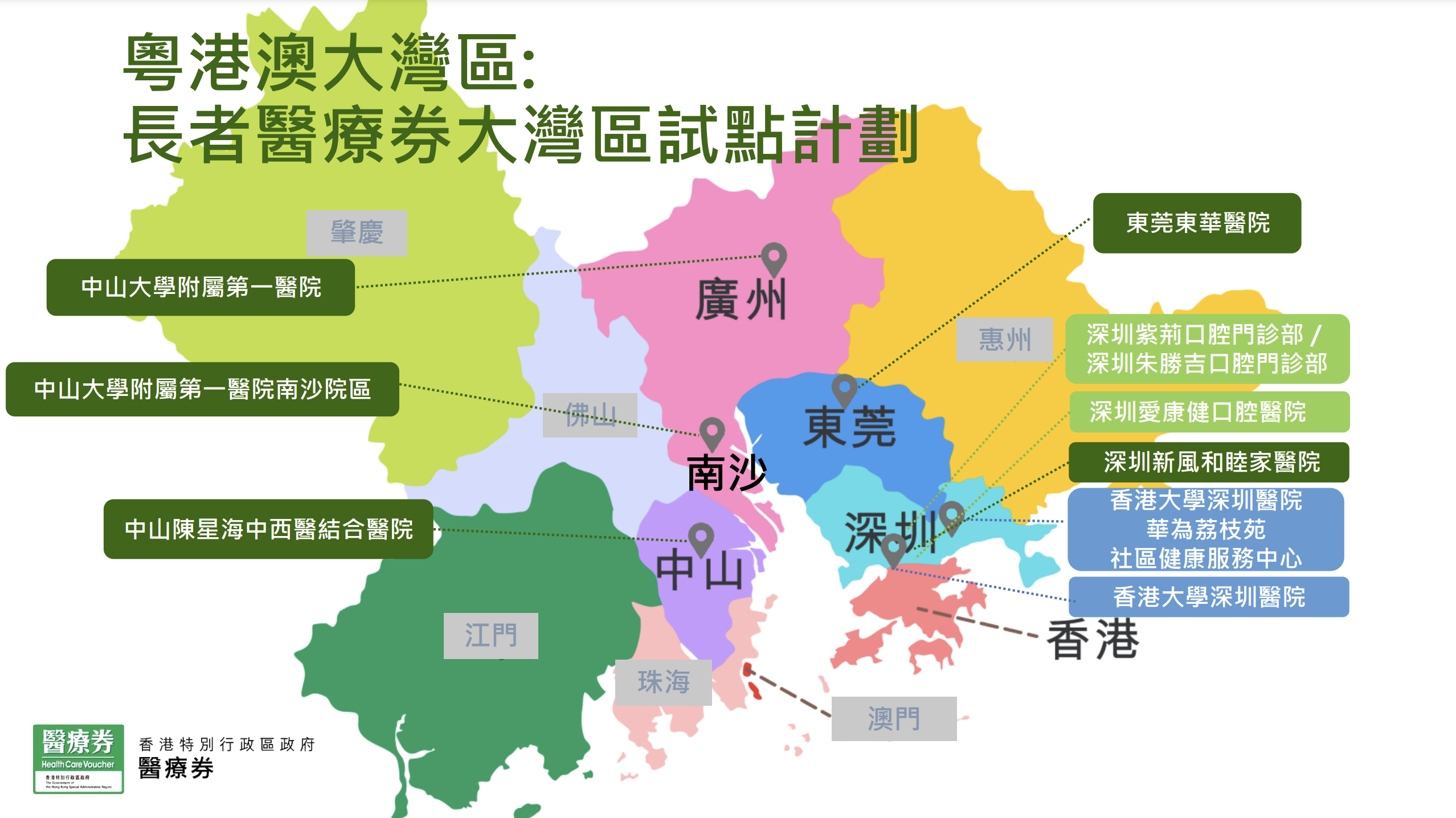 7間醫療機構預計今年第三季陸續開展服務。
