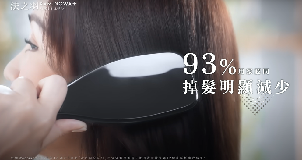 93%用家認同掉髮明顯減少▴