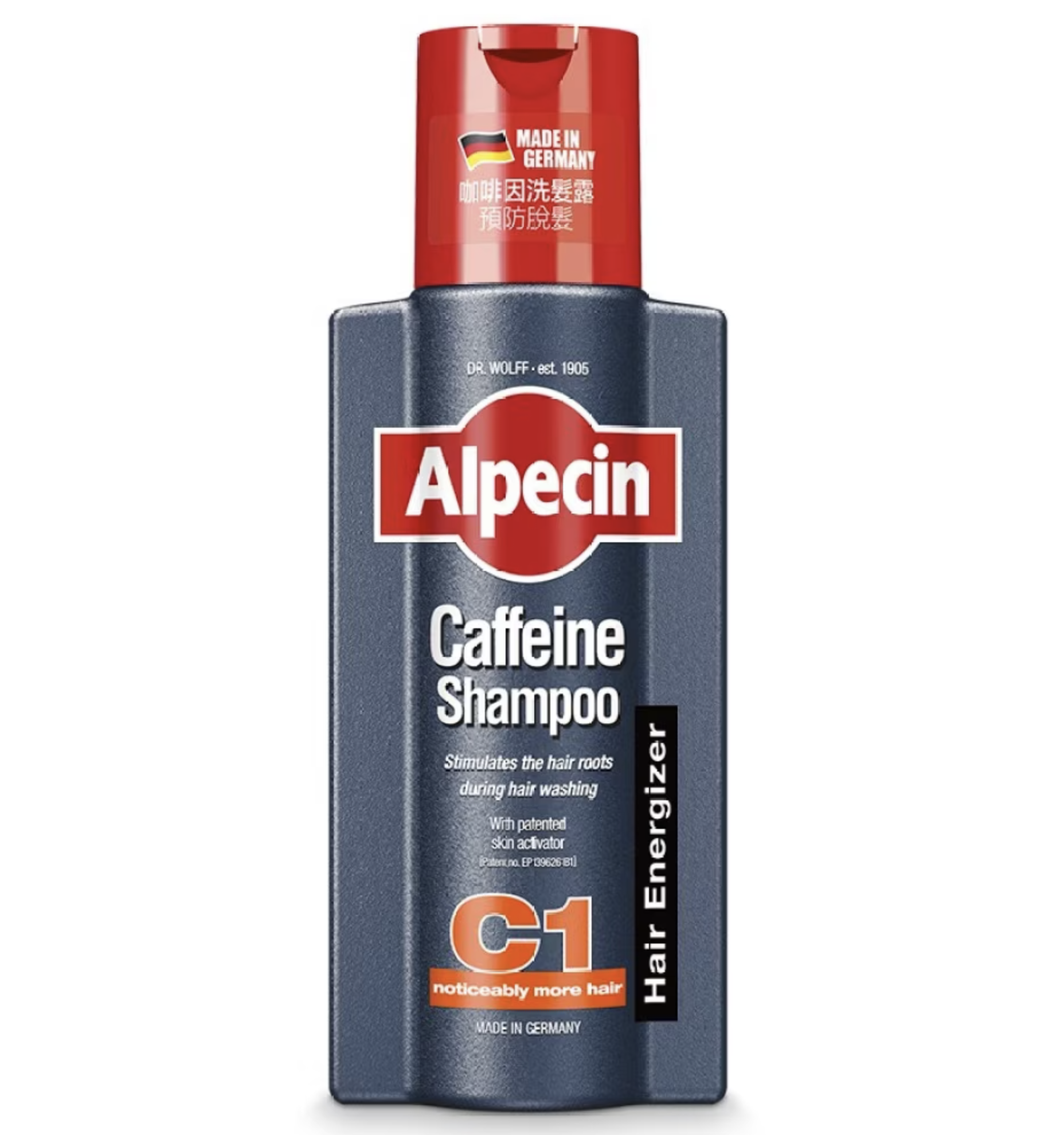 Alpecin 咖啡因洗髮露能激活頭髮生長。