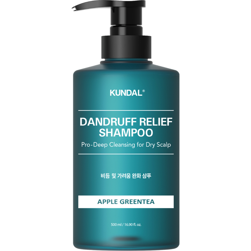 KUNDAL 全效抗屑洗髮乳 (蘋果綠茶香)DANDRUFF RELIEF SHAMPOO (APPLE GREENTEA)Pro-Deep Cleansing for Dry Scalp