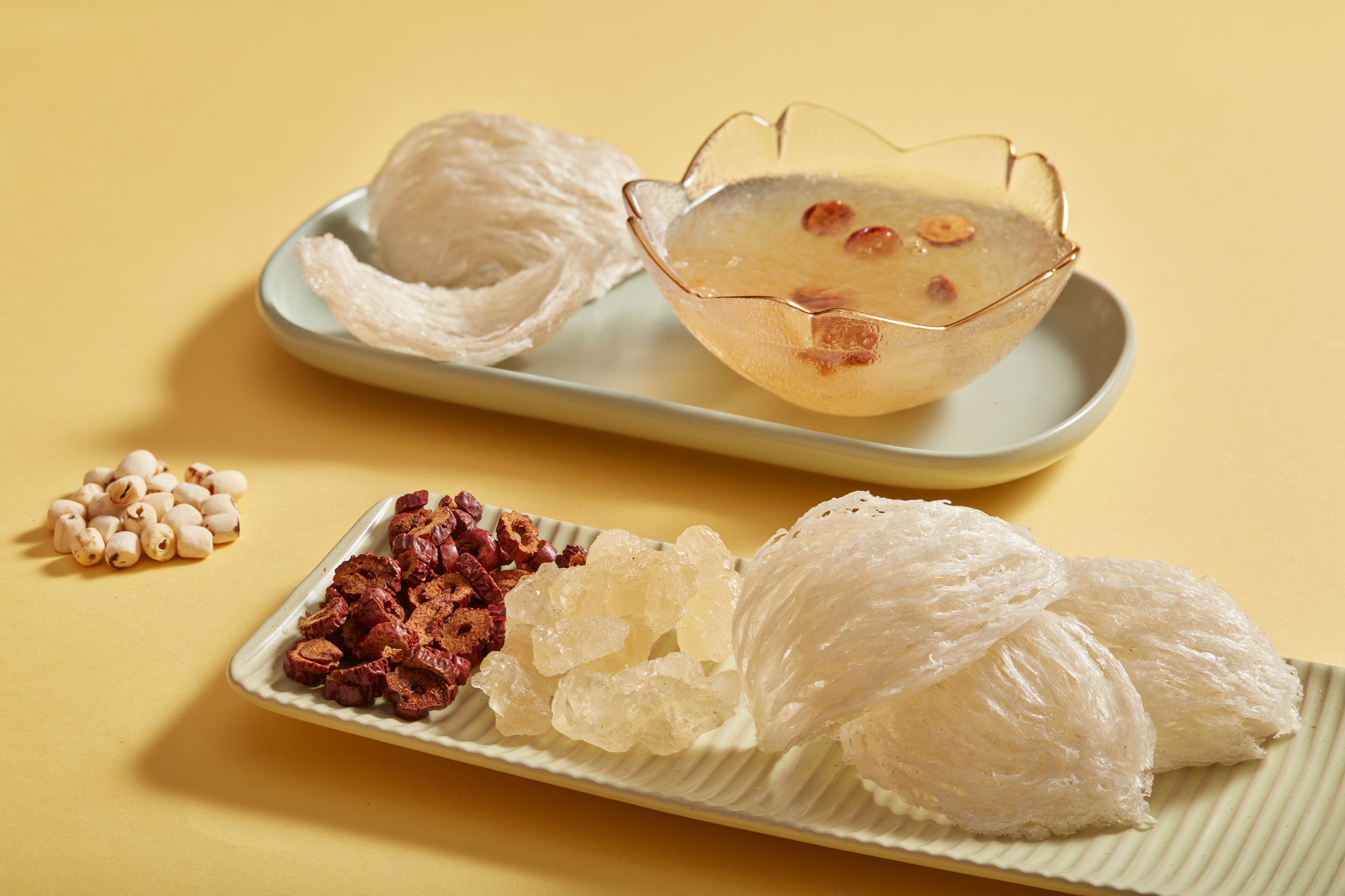 燕窩能滋陰補腎、潤肺止咳,有助舒緩咳嗽症狀。