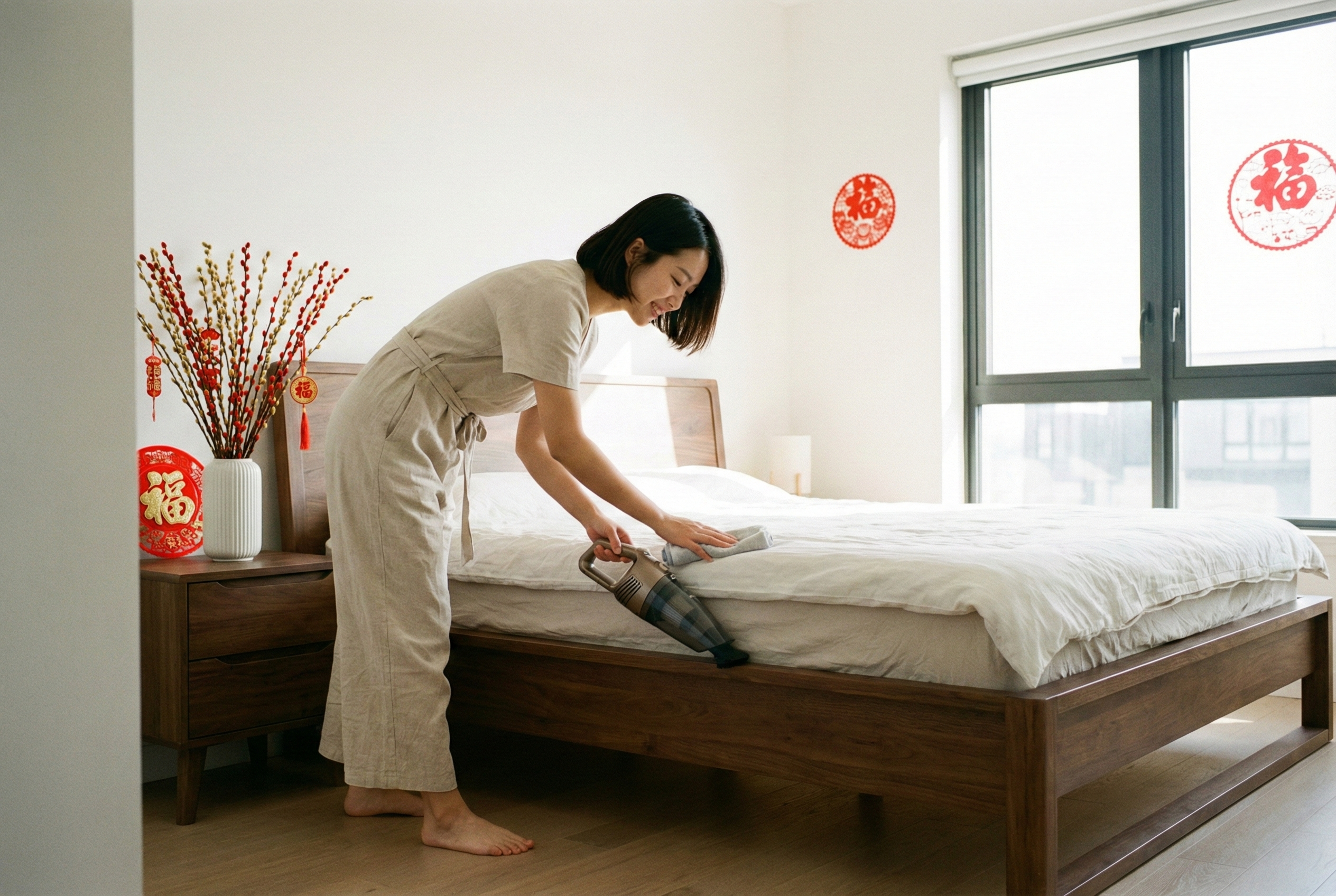 年廿八大掃除時床位尤其是主人房不宜亂動,以免影響睡眠、夫妻和諧及新一年家宅運勢。