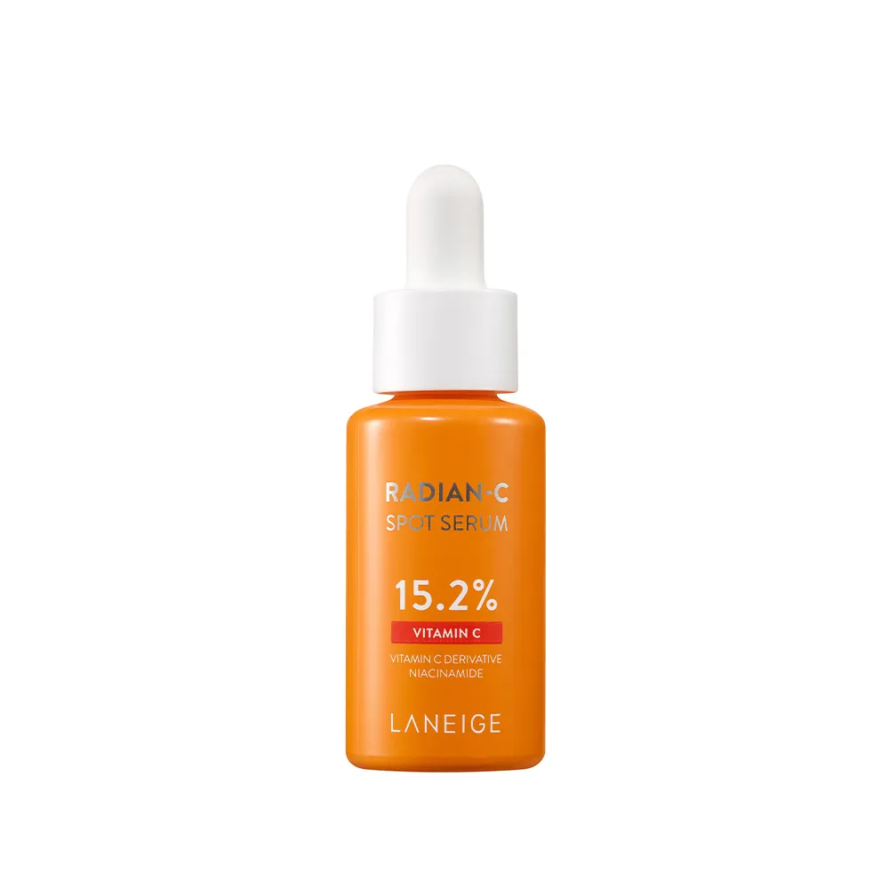 Laneige：15.2%維C抗氧淨白淡斑精華Spot Serum 15.2% 。