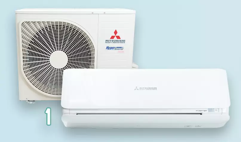 1.三菱重工（RK50ZSXH-S / SRC50ZSXH-S）$20,580／每年電費約$1,261／抽濕效能4分／總評4.5星