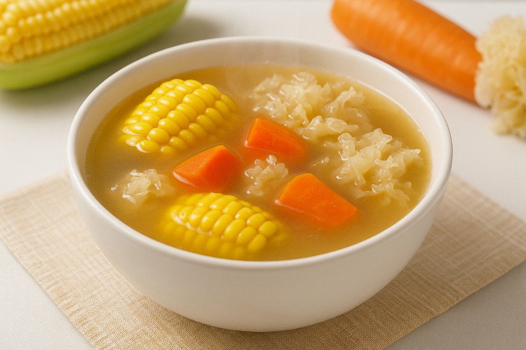 粟米紅蘿蔔雪耳湯食譜