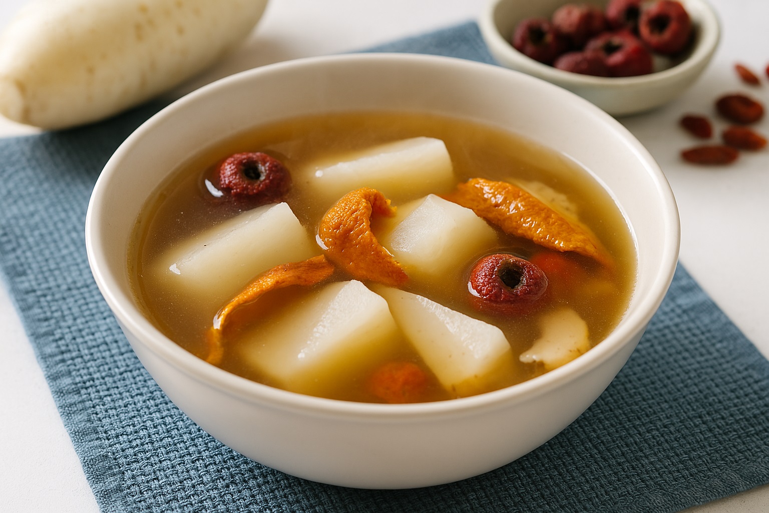 山楂陳皮蘿蔔湯食譜與做法。