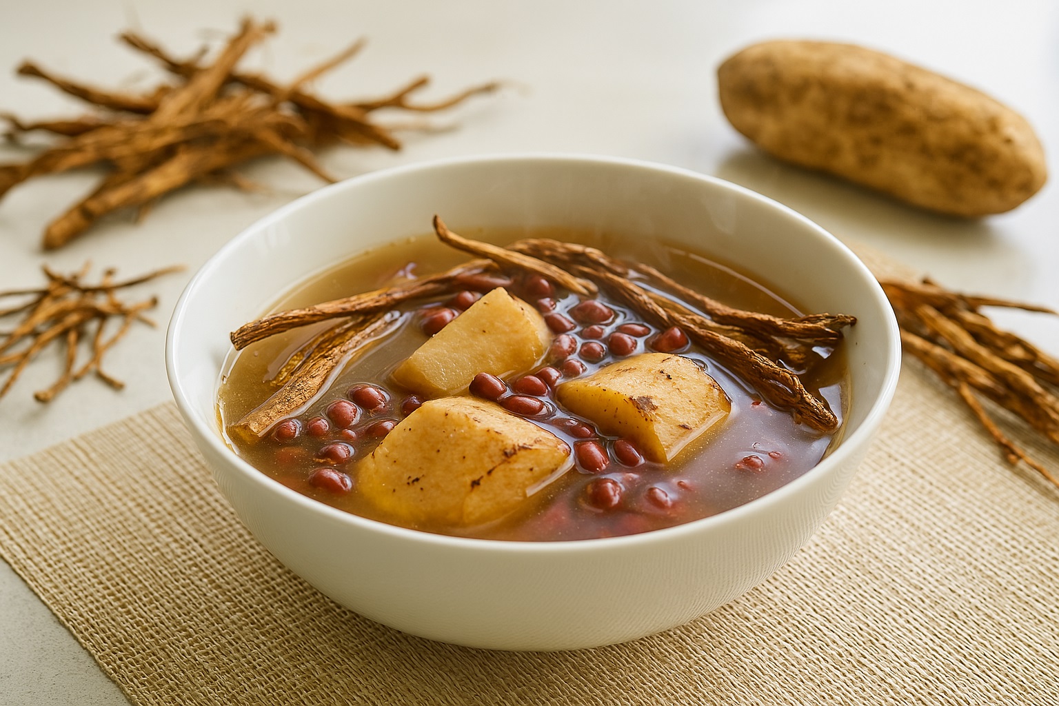 五指毛桃粉葛赤小豆湯食譜與做法。