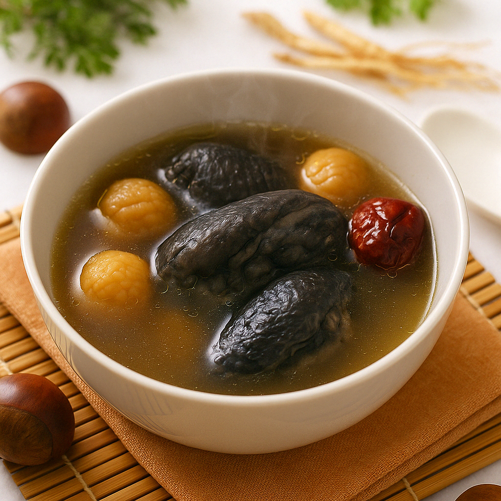 海底椰百合潤肺烏雞湯能滋陰潤燥、補益肺腎。