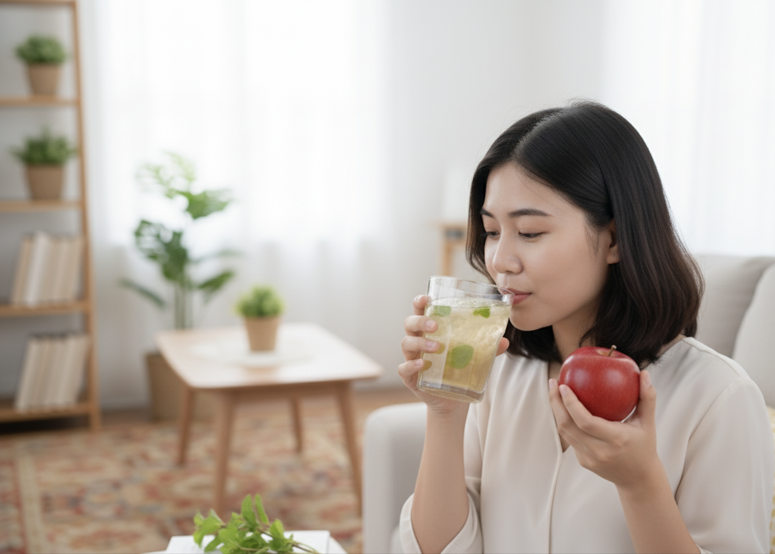 一般健康成人每日建議飲用 1-2 杯(約 300-500 毫升)**的魚腥草蘋果水,但由於其性質偏寒涼,體質虛寒、脾胃較弱、孕婦及腎病患者應減少飲用或先諮詢醫生。