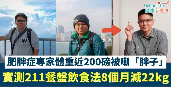 【減肥方法】體重近200磅被嘲「胖子」、肥胖症專家親證「211餐盤」飲食法8個月激減22公斤