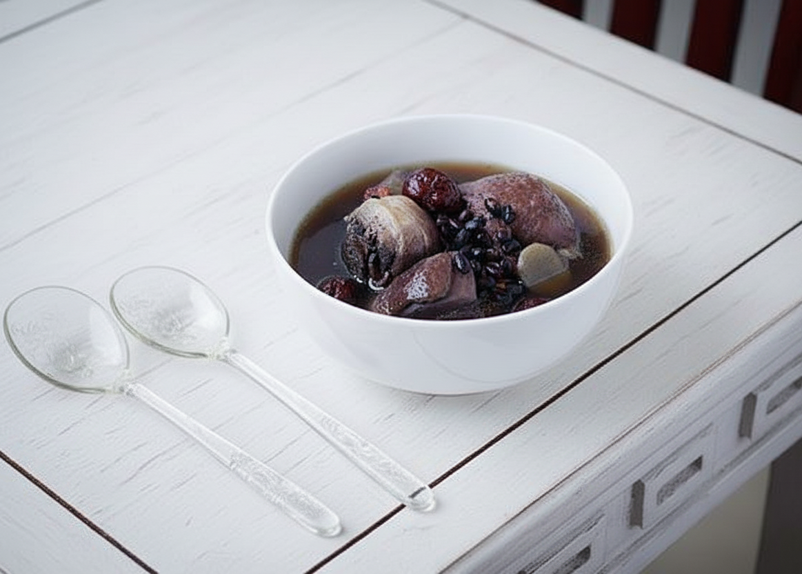 黑豆雞湯有補血益陰、改善虛寒體質、補腎益氣之效。