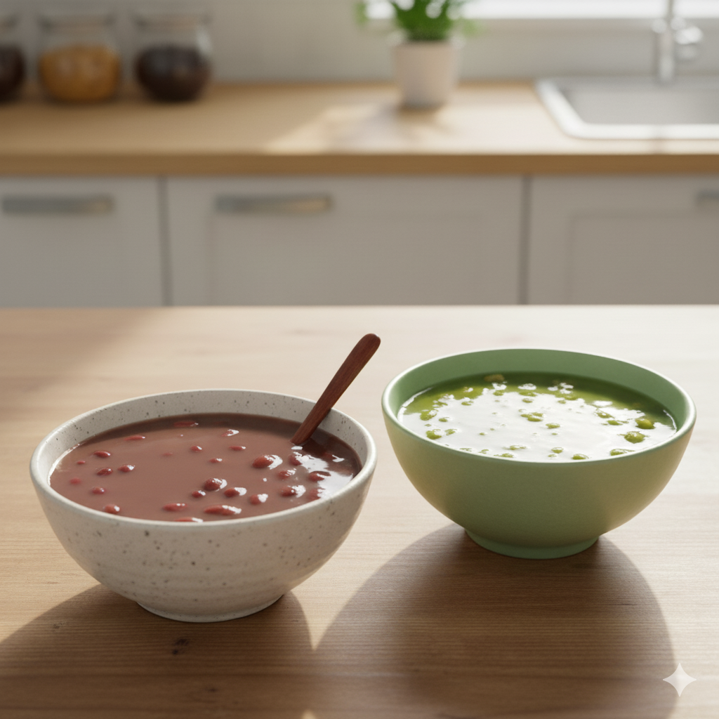 了解紅豆沙,也不能不知它與其他常見豆沙的差異,尤其是綠豆沙。