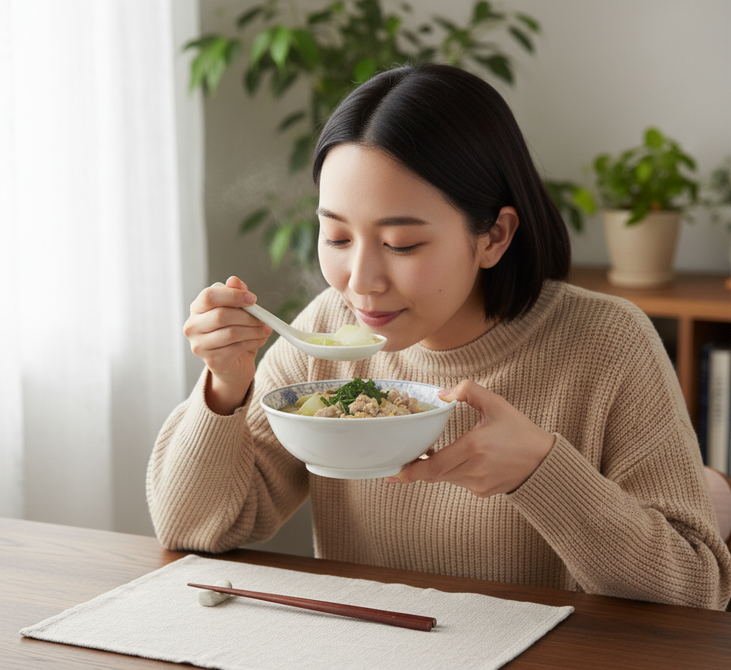當你感覺天氣燥熱、食欲不振、尿液顏色較深或身體有輕微水腫現象時,來一碗溫熱的節瓜瘦肉湯,或可能為你帶來即時的清爽與舒適。
