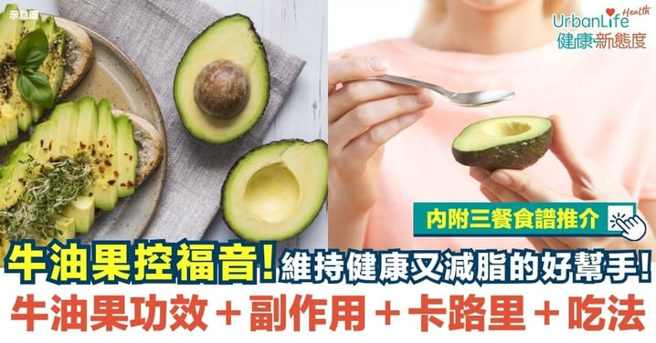 【牛油果】牛油果控福音!維持健康又減脂的好幫手!牛油果的功效+副作用+卡路里+吃法+牛油果食譜推介