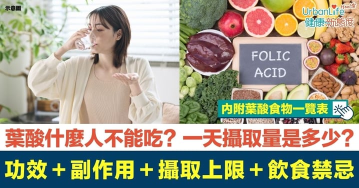【葉酸】葉酸什麼人不能吃?一天攝取量是多少?葉酸功效+副作用+攝取上限+飲食禁忌+葉酸食物