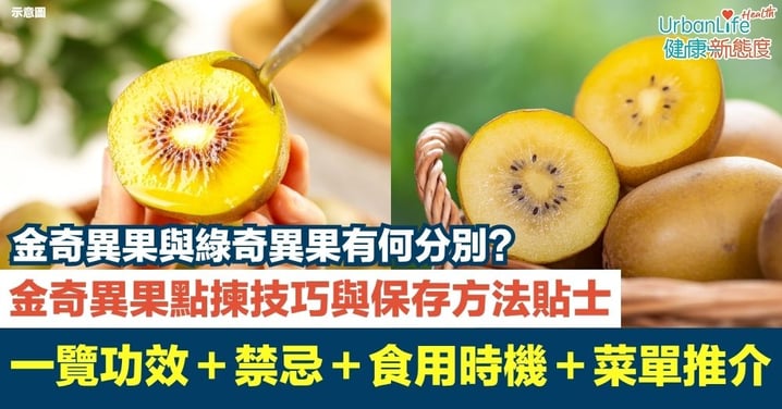 【金奇異果】金奇異果功效與禁忌一覽|最佳食用時機+點揀技巧+黃金奇異果vs綠色奇異果比較一文看懂