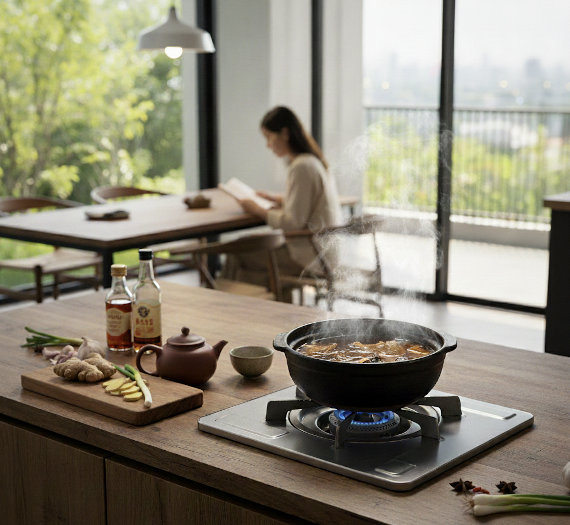煮四物湯的步驟是：先清洗藥材，用 1000～1250 毫升水浸泡 30 分鐘，接著大火煮沸後轉小火慢煮 30 至 60 分鐘，將湯汁濃縮至約 500 毫升。