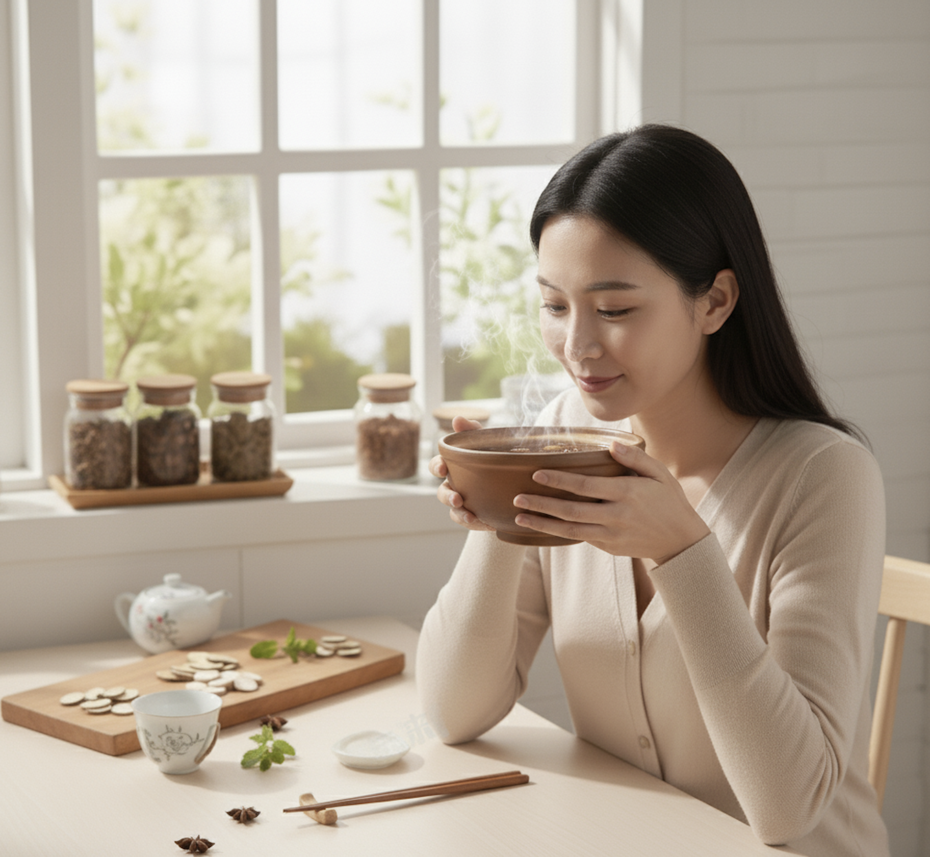 四物湯不一定要加肉，只用藥材煮即可，加入雞肉或豬肉的目的僅為增加營養和口感。