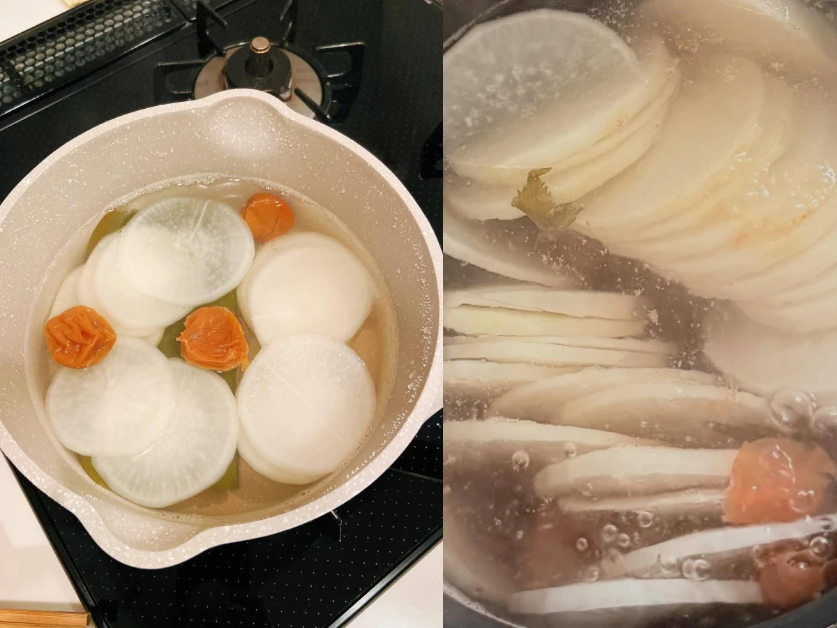 日本近年流行一種名為「梅流し」（梅干流食）的腸道排毒妙招。這款只需「白蘿蔔＋梅干」的簡單食譜，被不少日本網友狂推，據說通便效果顯著，更有人實測喝了三天就瘦下1.5公斤！