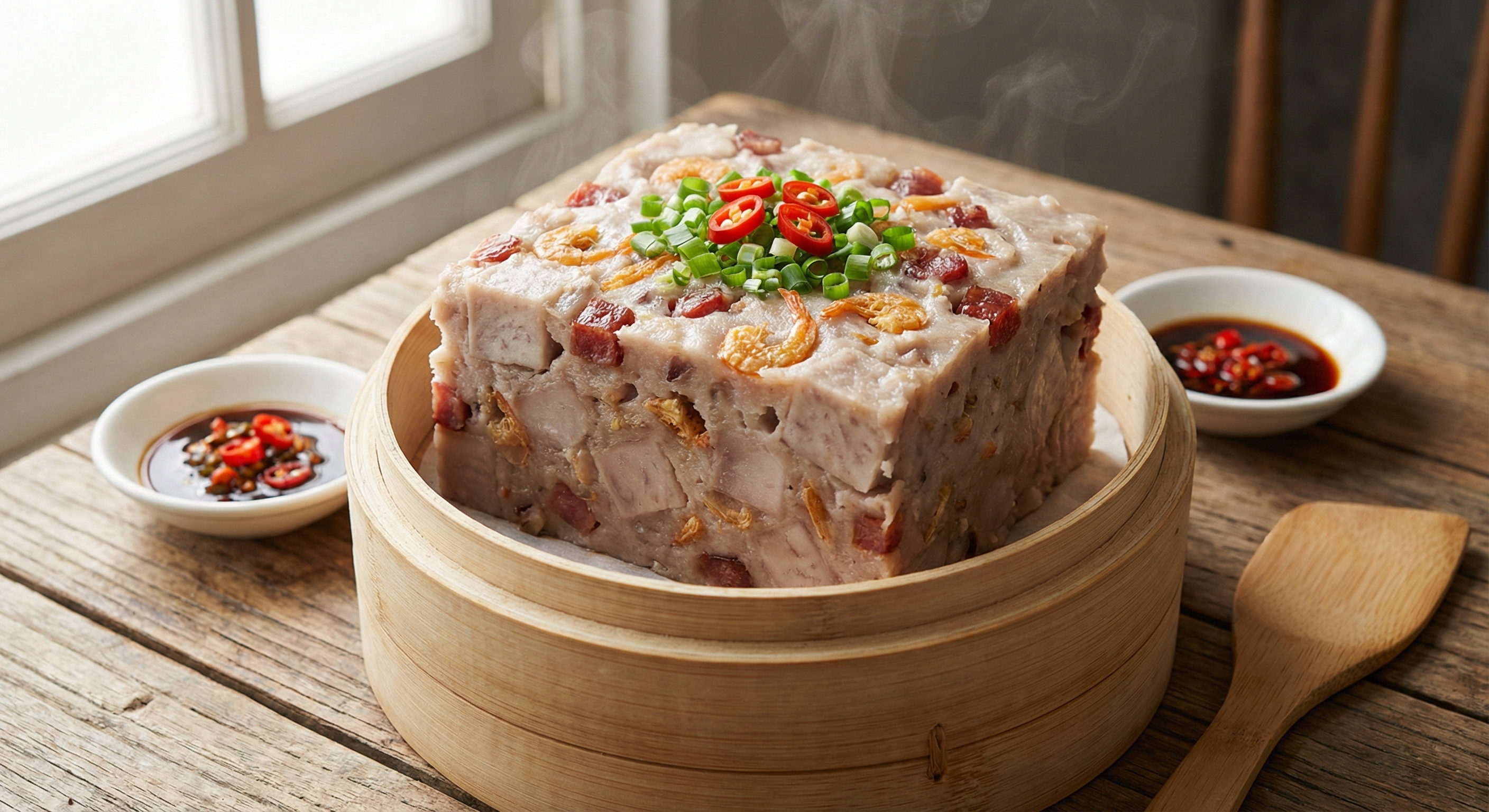 要成就一塊完美的芋頭糕,食材的比例與品質至關重要。