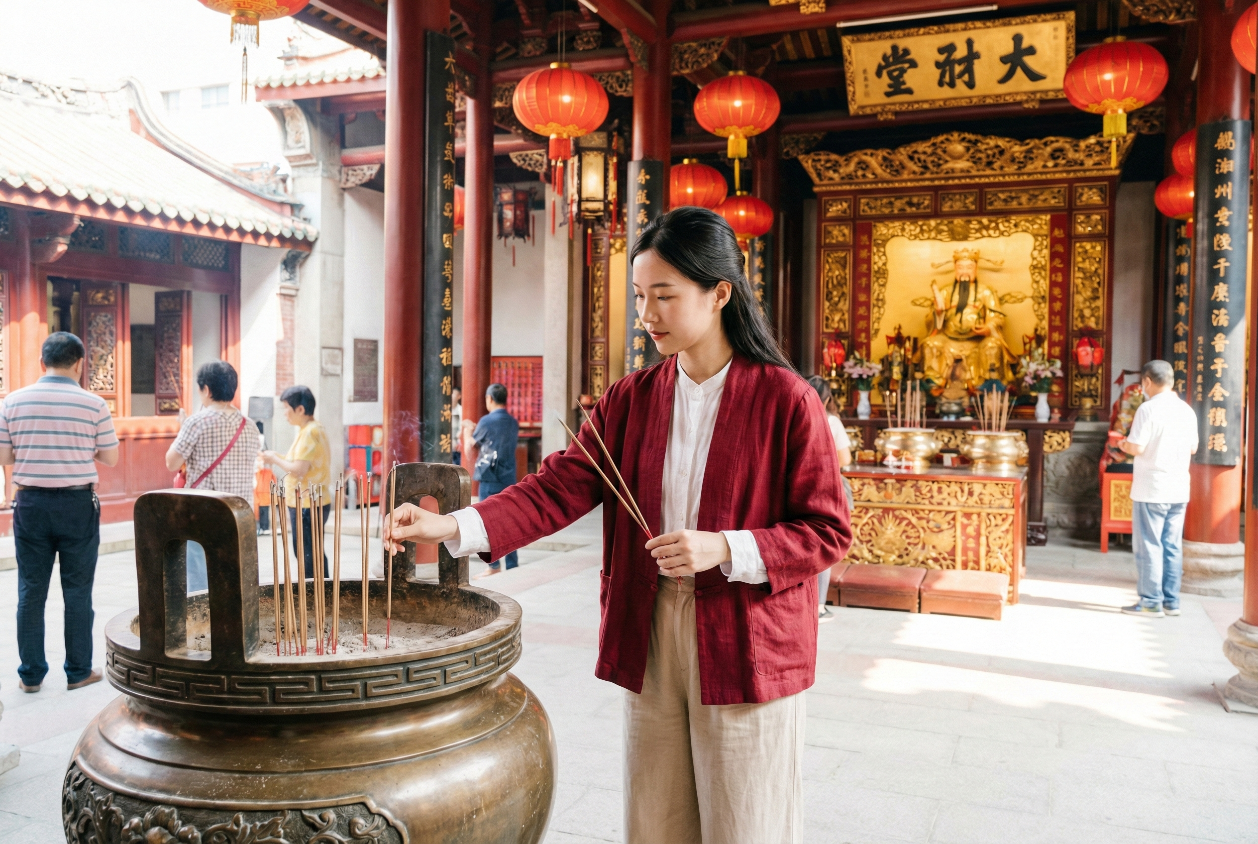 攝太歲注意事項可簡化為：先完成還太歲，再準備成雙水果與香燭祭品，穿著端莊、專心祈願，年尾記得還神，如有疑問可詢問廟方以確保流程正確。