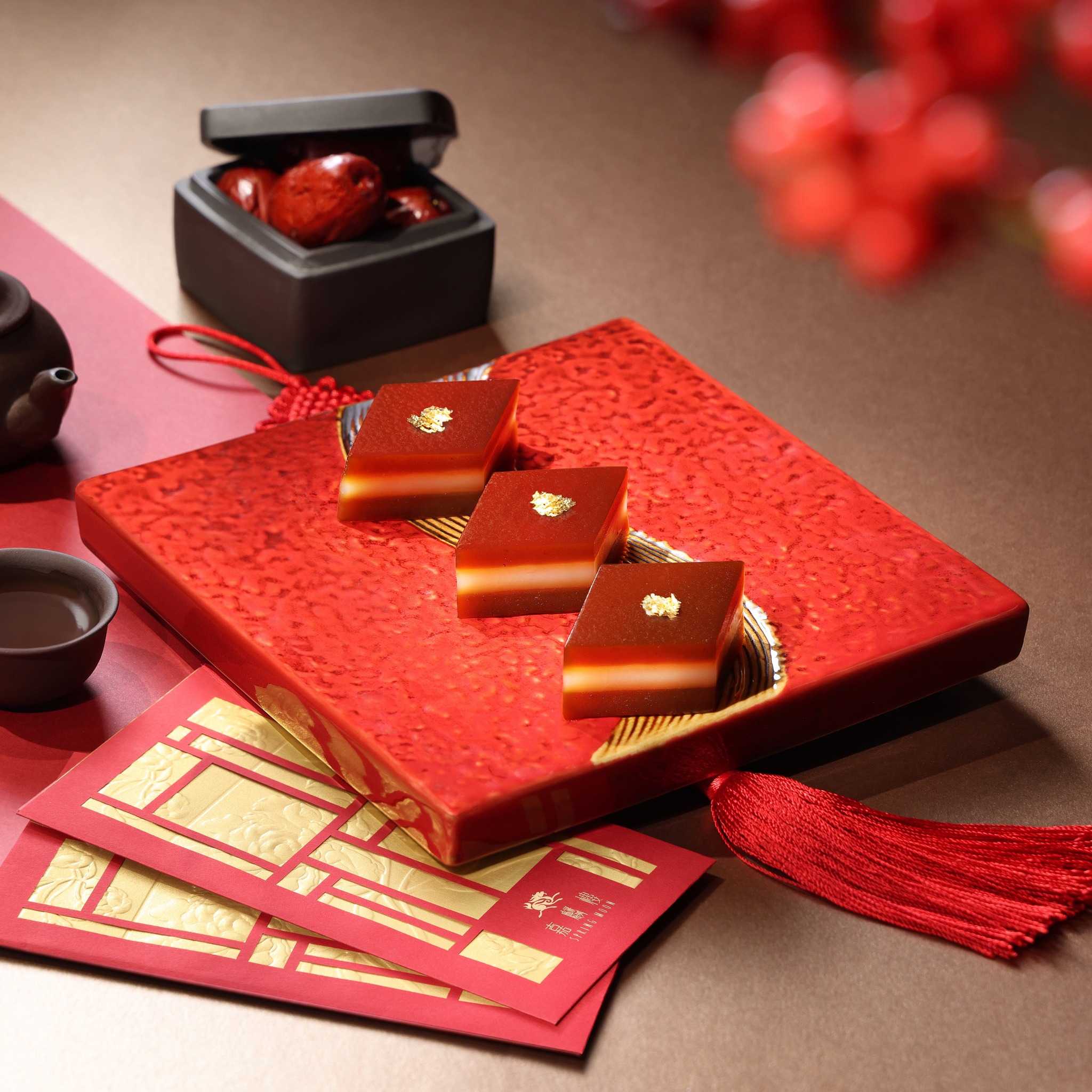 「蒸蒸日上」棗皇糕。