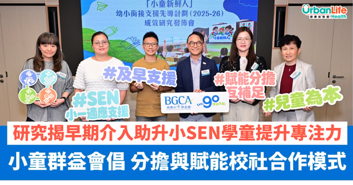 【小童群益會】研究指早期介入助升小SEN學童提升專注力 倡校社攜手減家長壓力